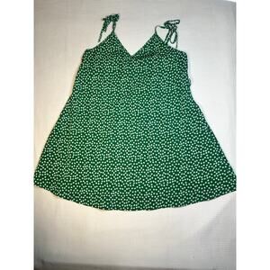 Women's Shein Curve Dark Green Dress with White Floral